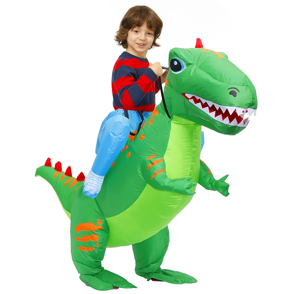 Kids Child Dinosaur Inflatable Costume Anime Purim Halloween Christmas Party Cosplay Costumes Dress Suits for Boys Girls