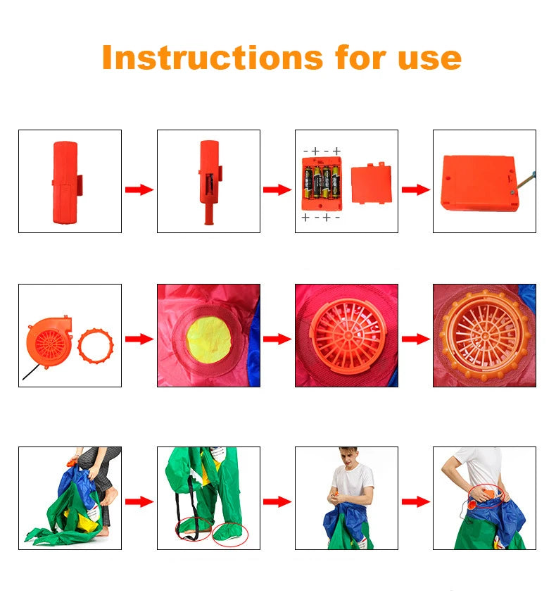 Kids Child Dinosaur Inflatable Costume Anime Purim Halloween Christmas Party Cosplay Costumes Dress Suits for Boys Girls