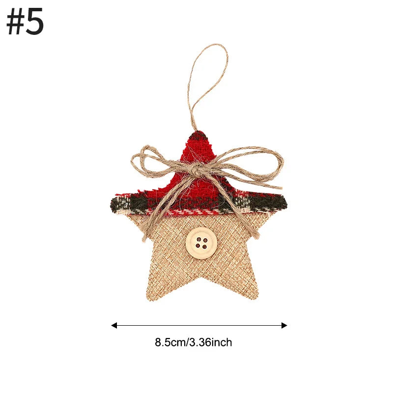 Christmas Decorations Christmas Tree Accessories New Year Kawaii Hanging Pendants Gift Sock Pendant for Navidad Decor