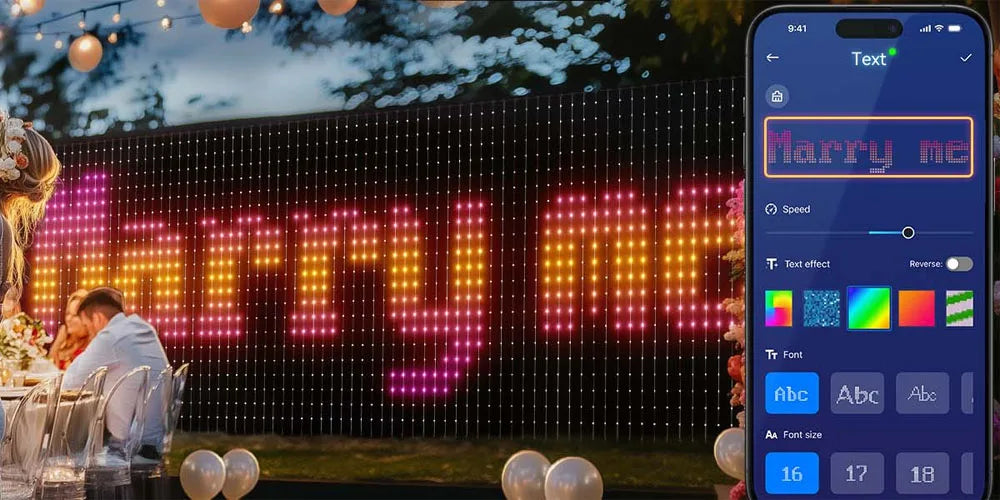 400-800 LED RGB Smart Curtain Lights with Music,App Controls and Remote,LED Party Lights for Christmas and Halloween Decor