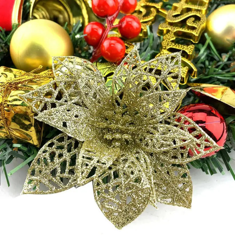 Christmas Wreath for Front Door Window Wall Christmas Garland Ornament  Decorations 30CM Hotel Shopping Mall Christmas Pendant