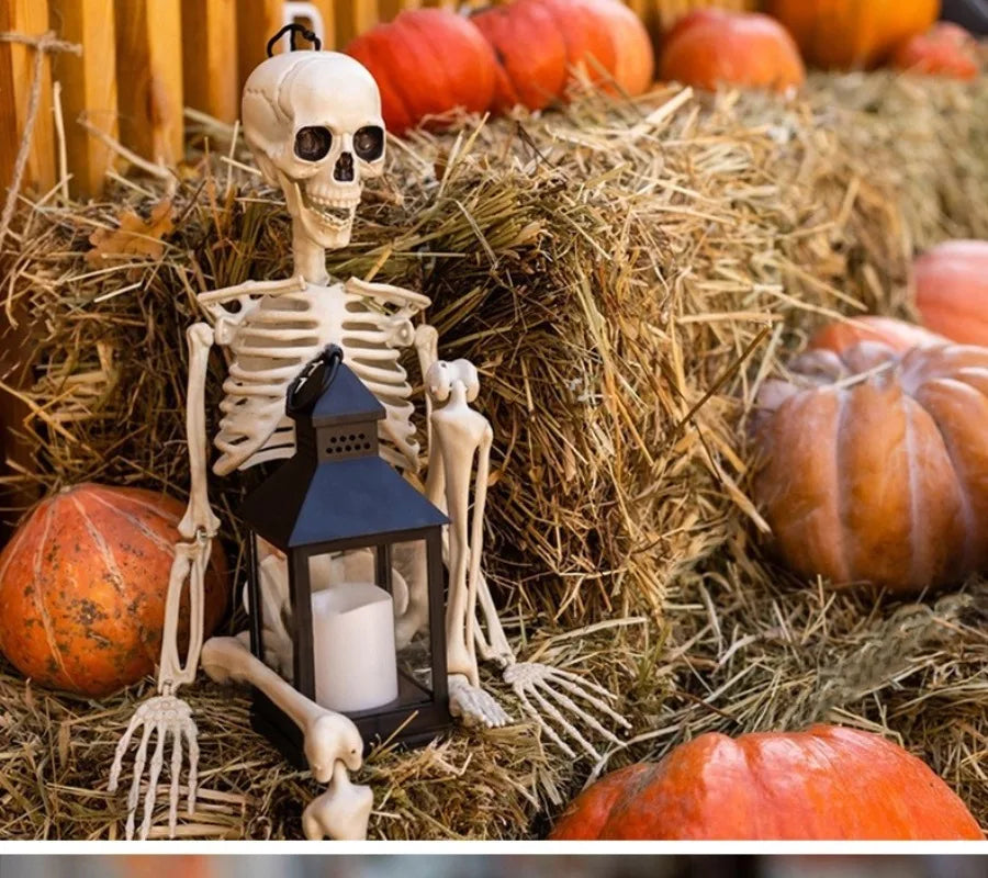 Simulation Skeleton Halloween Decoration 40/60/90/170cm Giant Skeleton Horror Decoration Home Halloween Party Skeleton Ornaments