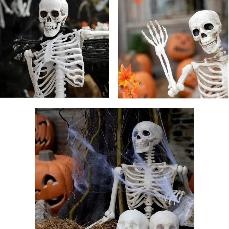 Simulation Skeleton Halloween Decoration 40/60/90/170cm Giant Skeleton Horror Decoration Home Halloween Party Skeleton Ornaments