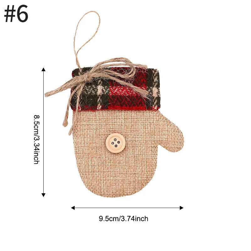 Christmas Decorations Christmas Tree Accessories New Year Kawaii Hanging Pendants Gift Sock Pendant for Navidad Decor