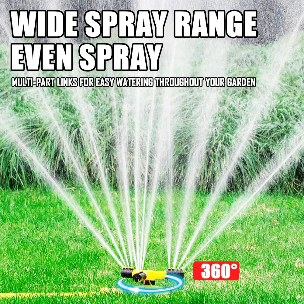 360 Degree Rotating Garden Sprinkler Automatic Lawn Water Sprayer Irrigation System for Yard Coverage Outdoor Plant Care
