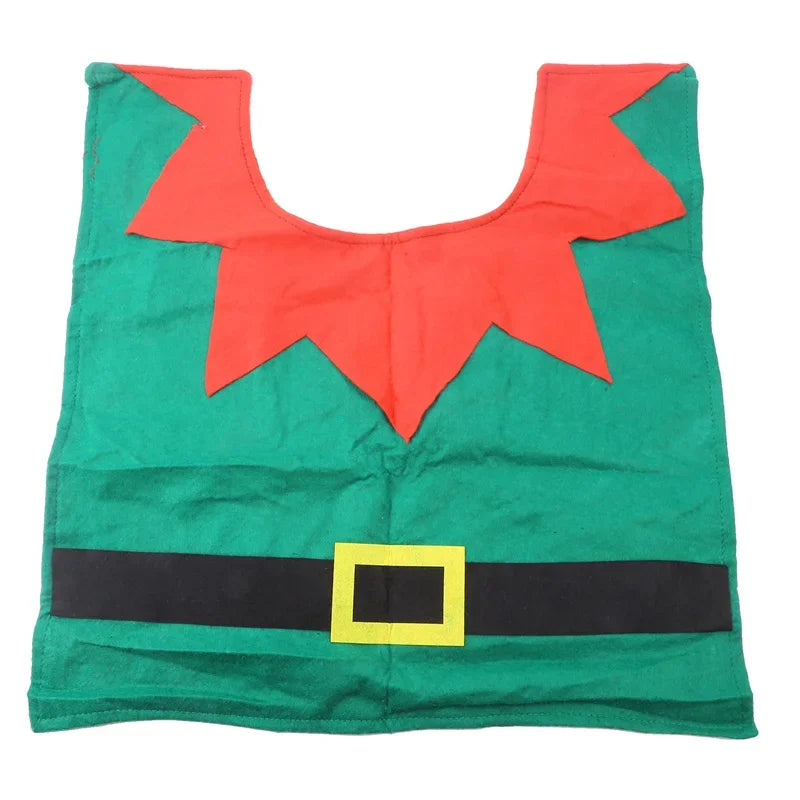 3PCS Christmas Bathroom Decoration Christmas Indoor Home Decor Toilet Set with Toilet Seat Cover,Tank Cover Cover and Rugs Set