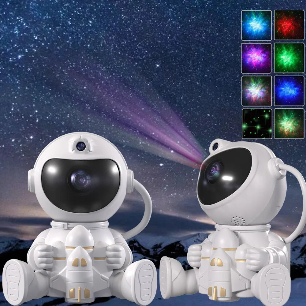 Astronaut Starry Sky Projection Light Full of Stars Ambient Light Spaceman Laser Nebula Water Ripple Bedroom Projection Light