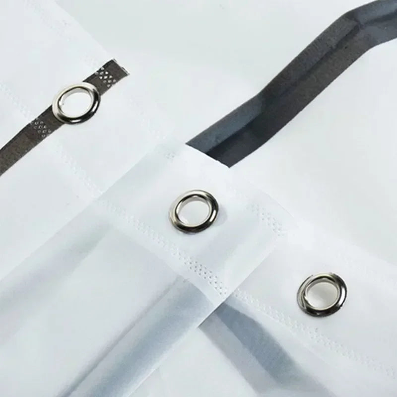 1PCS Bathroom Shower Curtains Waterproof Modern Geometric Plaid Pattern Household Decoration Translucent Good Quality