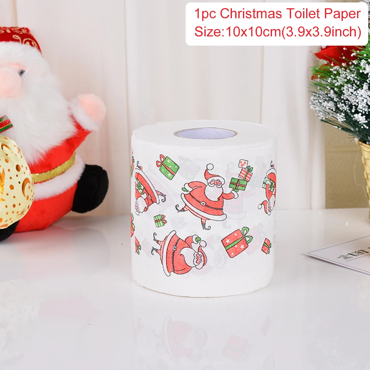 Christmas Santa Claus Bath Toilet Roll Paper Merry Christmas Decoration for Home 2025 Xmas Ornaments Navidad Natal New Year 2026