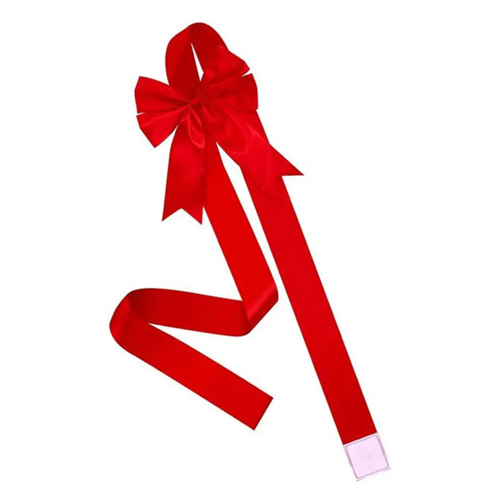 Christmas Cabinet Ribbons Bows Christmas Door Cabinet Bows Cabinet Door Bows Festive Large Xmas Bows for Christmas Party