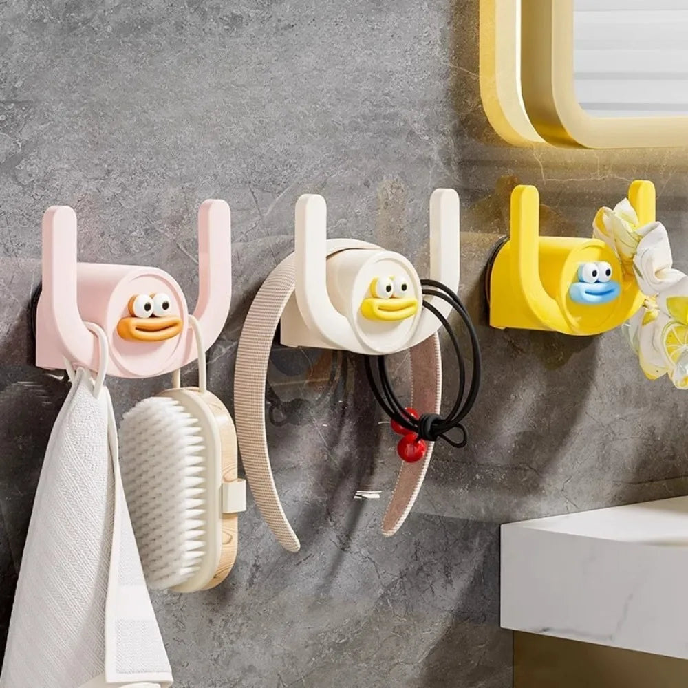 Bathroom Shelves Hanging Slippers Rack Cute Big Mouth No Drill Shoe Organizer Bathroom Wall Mount Multifunctional Storage Shelf