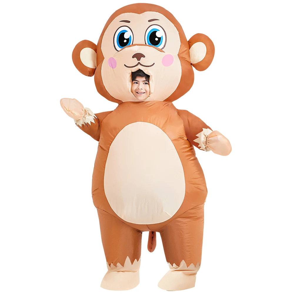 Kids Child Dinosaur Inflatable Costume Anime Purim Halloween Christmas Party Cosplay Costumes Dress Suits for Boys Girls