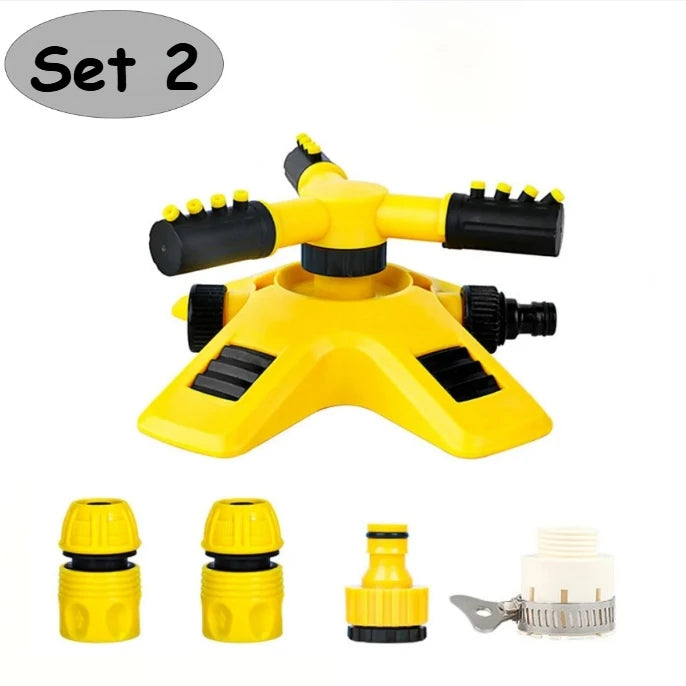 360 Degree Rotating Garden Sprinkler Automatic Lawn Water Sprayer Irrigation System for Yard Coverage Outdoor Plant Care