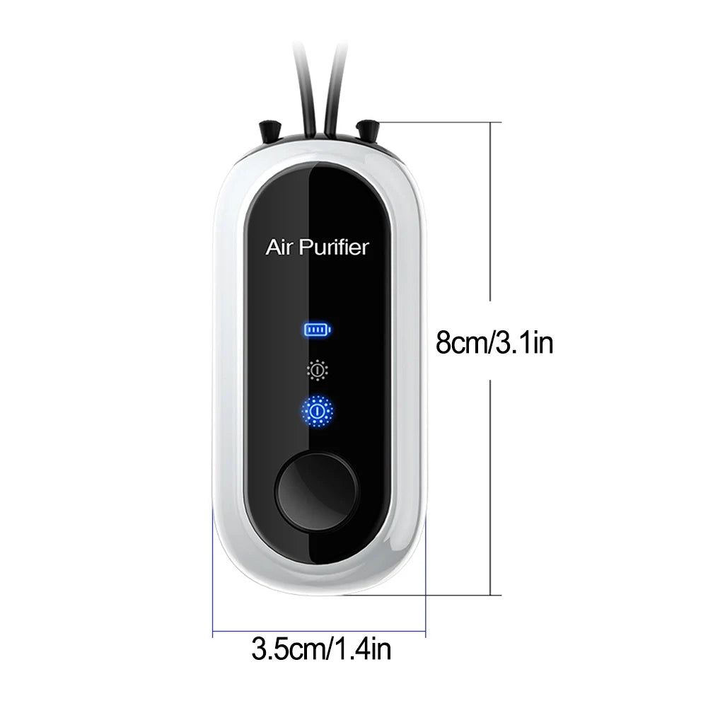 Portable Negative Ion Mini Air Purifier Fresher Hanging Negative Ions Purify Air Machine 780mAh Convenient Purify Air Anywhere