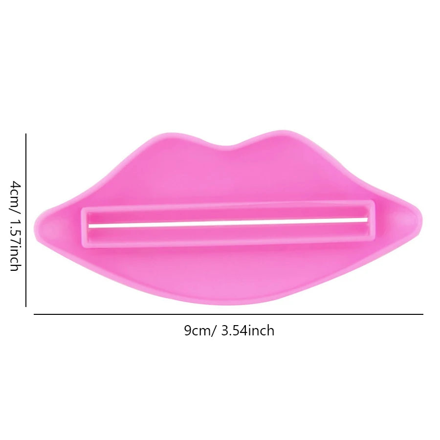 2Pcs Sexy Hot Lip Kiss Bathroom Tube Dispenser Toothpaste Cream Squeezer Home Tube Rolling Holder Squeezer Bath Sets