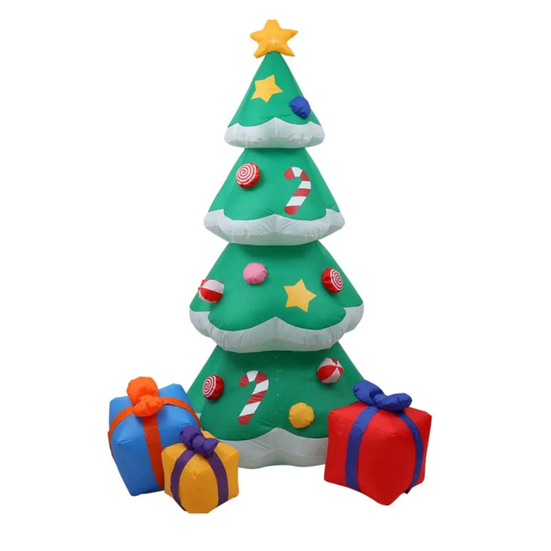 Christmas Inflatable Decoration Toy Built-in LED Lights Inflatable Model Ornament Xmas Party New Year Garden Indoor Outdoor Deco