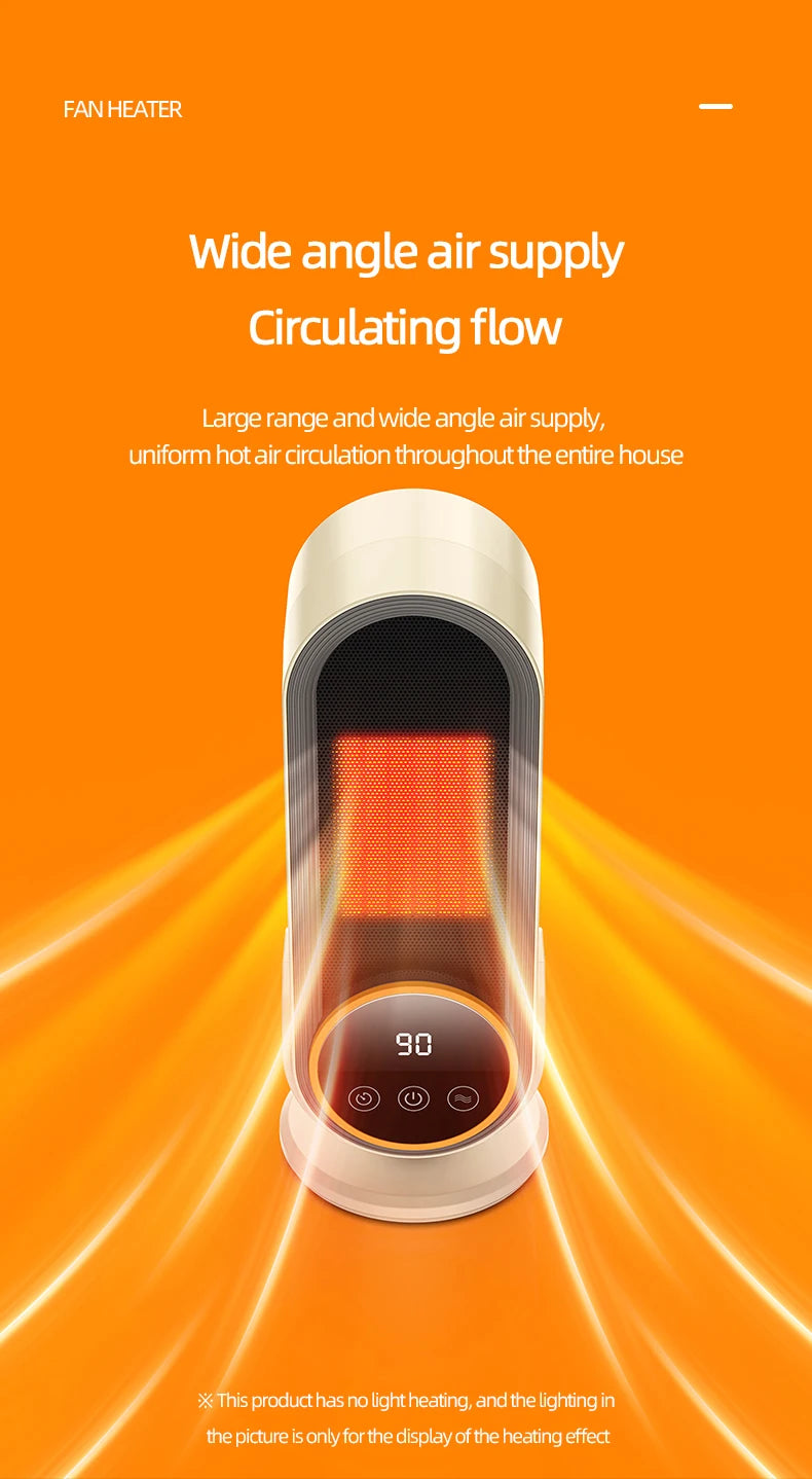 1200W Electric Heater Portable Fan Heaters 220V Room Heater Home Office Desktop Heaters Warmer Machine For Winter Warmer