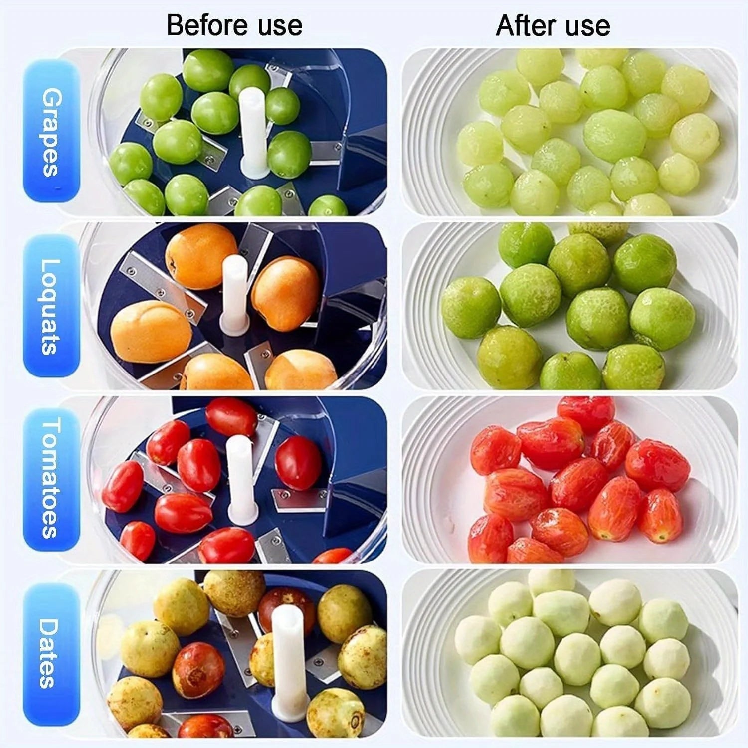 New Automatic Fruit Peeler Machine Wireless Portable for Plum Peach and Grape Fast Easy Home Kitchen Gadget