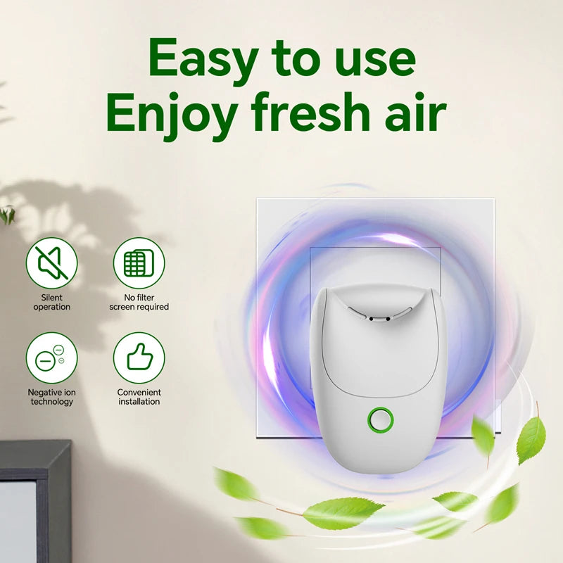 Compact USB Plug Play Negative Ion Air Purifier Intelligent Eliminates Odors Smoke And Formaldehyde Purifies For Room