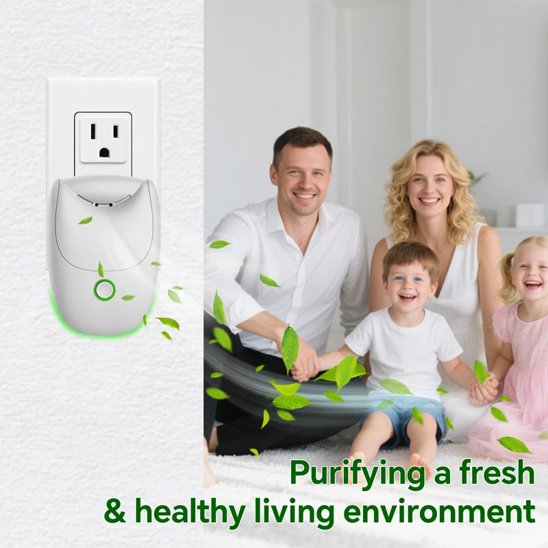 Compact USB Plug Play Negative Ion Air Purifier Intelligent Eliminates Odors Smoke And Formaldehyde Purifies For Room