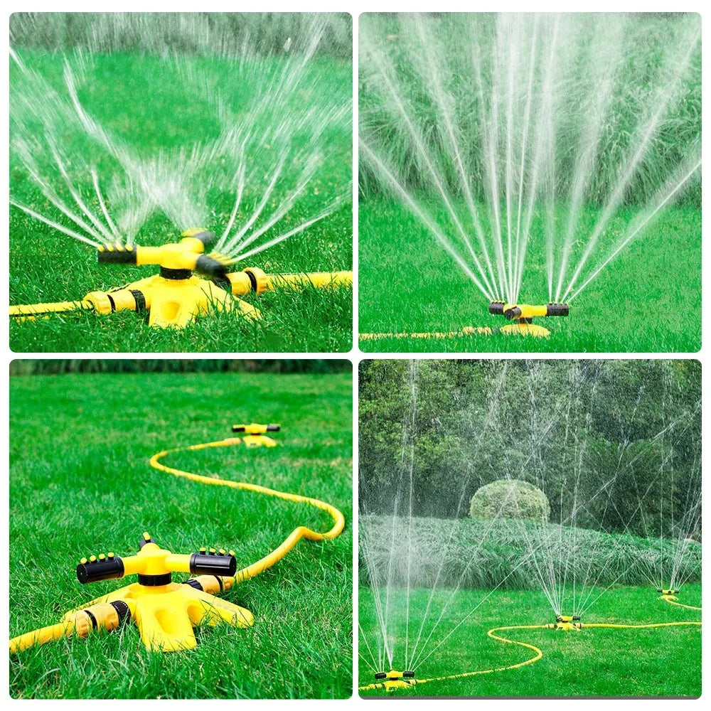 360 Degree Rotating Garden Sprinkler Automatic Lawn Water Sprayer Irrigation System for Yard Coverage Outdoor Plant Care