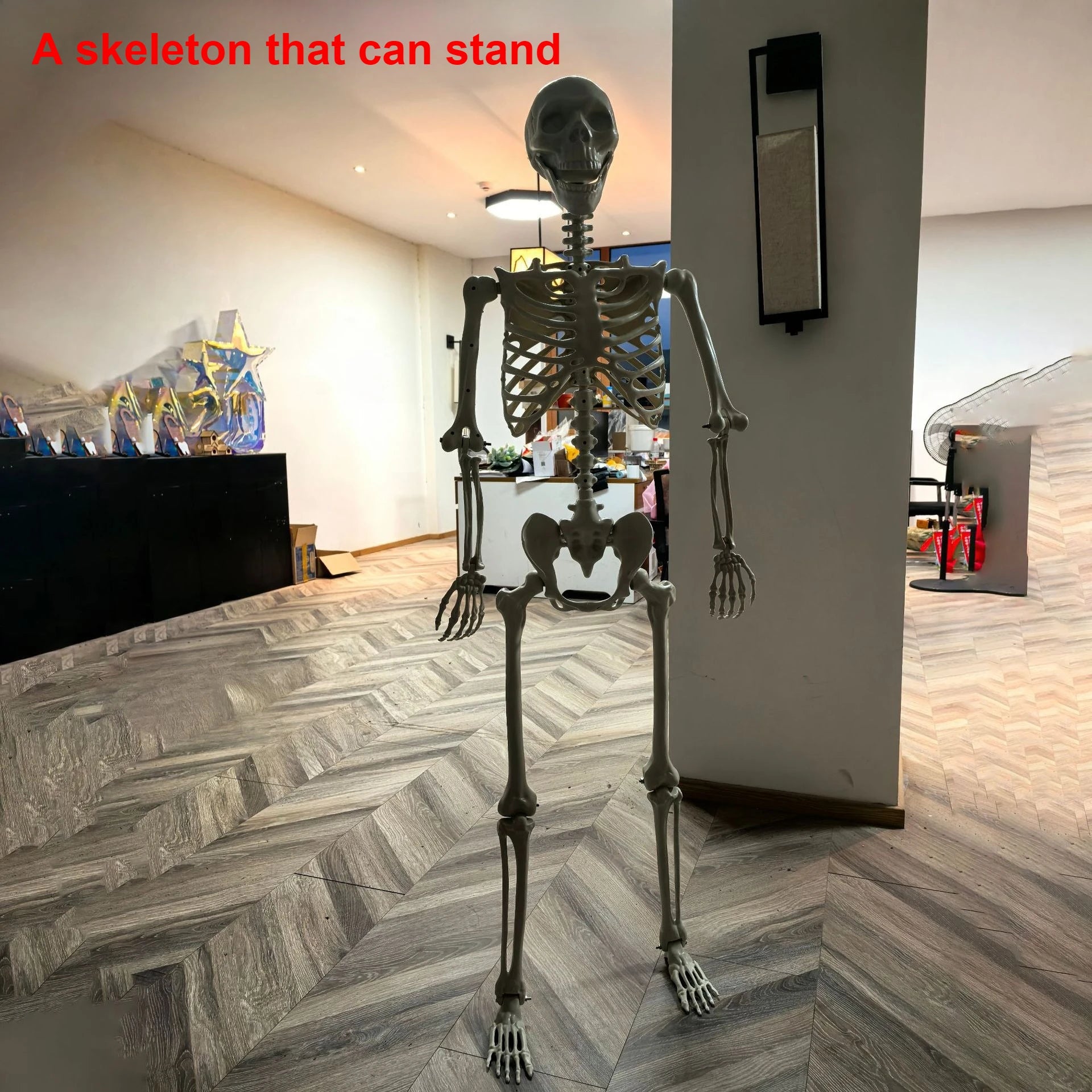 Simulation Skeleton Halloween Decoration 40/60/90/170cm Giant Skeleton Horror Decoration Home Halloween Party Skeleton Ornaments