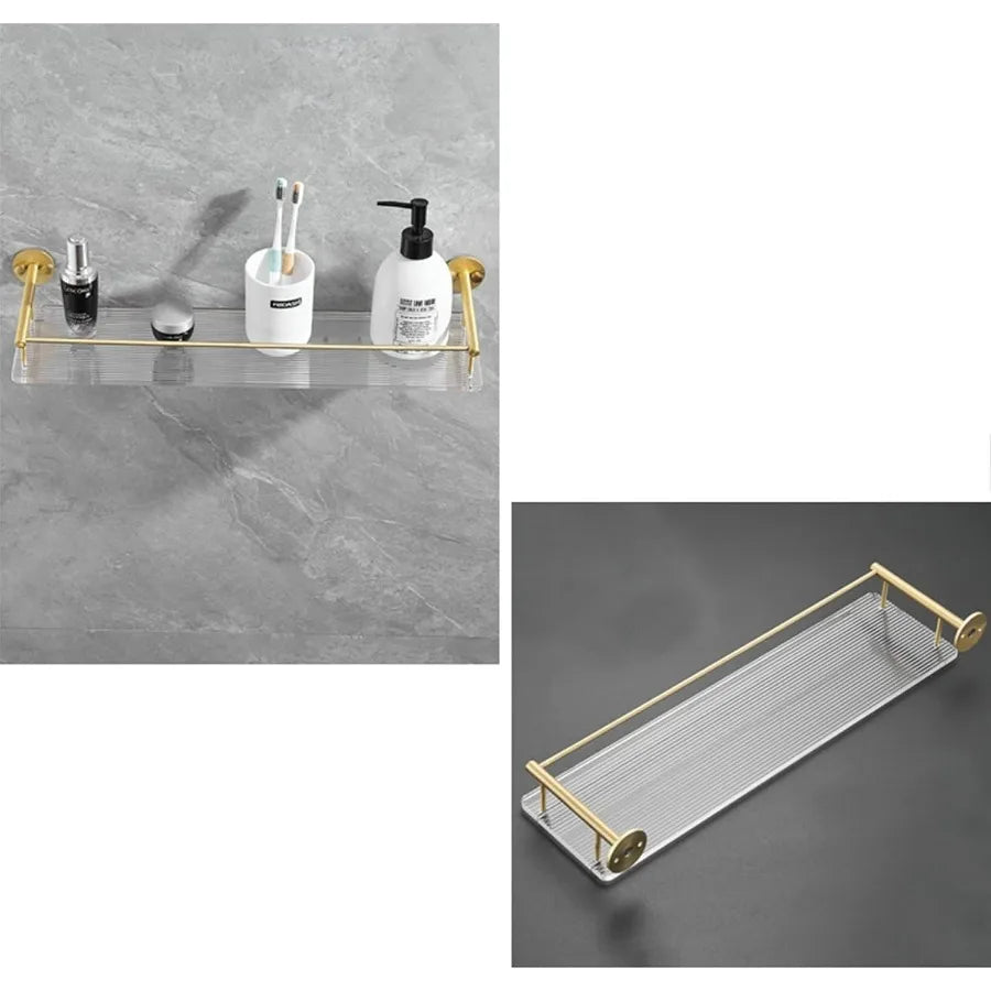 Wall Mounted Shower Caddy with No Drilling Adhesive Bathroom Shelf Organizer for Space Saving Storage in Shower or Toilet Area