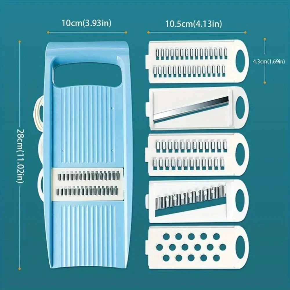 5 in 1 Multi-Functional Vegetable Chopper Onion Chopper Food Chopper Kitchen Mandoline Slicer Veggie Dicer Cutter