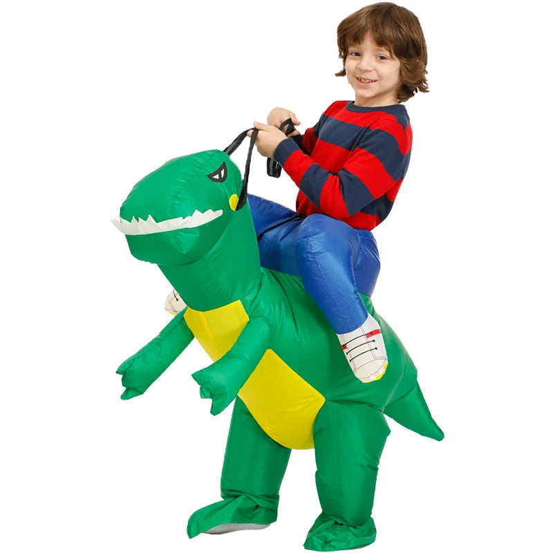 Kids Child Dinosaur Inflatable Costume Anime Purim Halloween Christmas Party Cosplay Costumes Dress Suits for Boys Girls