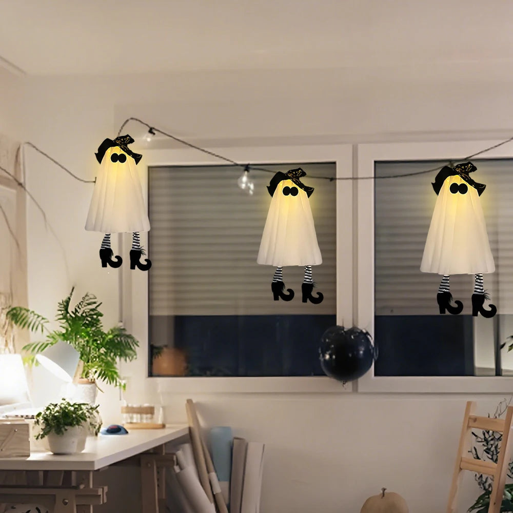 Halloween decoration LED Light Up Witch Ghost for Party Home Indoor Outdoor Yard halloween Decor Scary Hanging Ornaments Gift