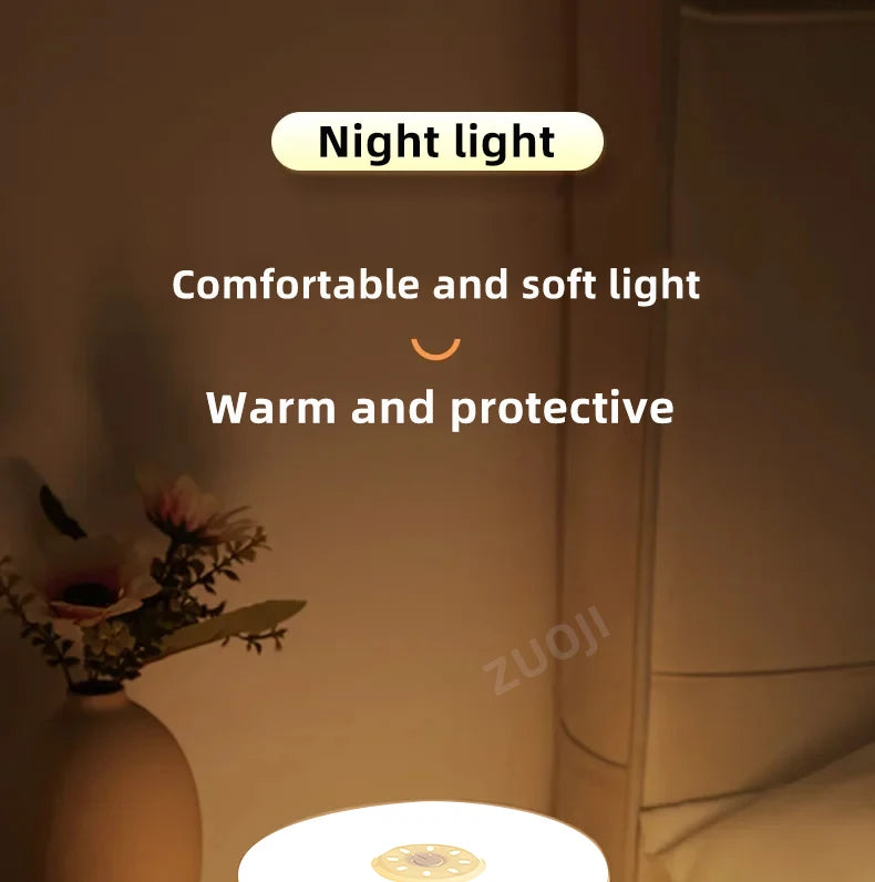 Kids Night Light Led Touch Sensor Light Stepless Dimmable Beside Lamp USB Charging Table Lamp Baby Night Lamp for The Bedroom