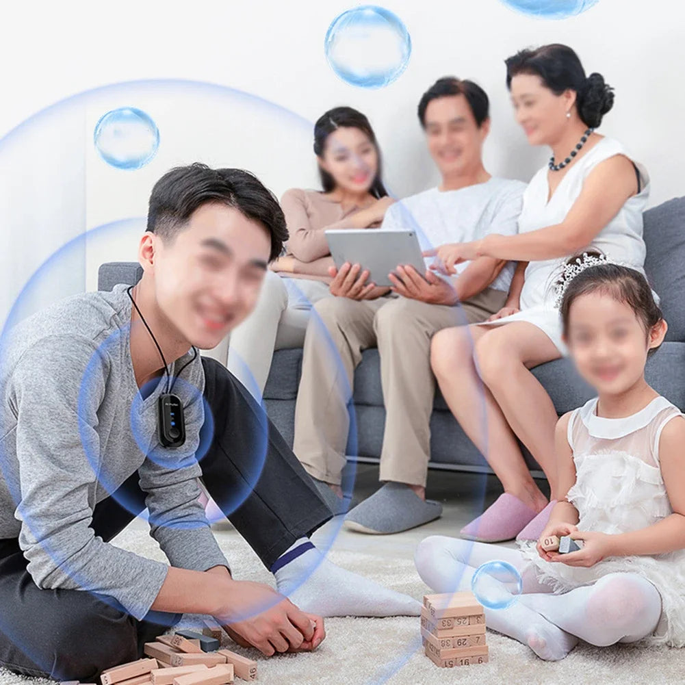 Portable Negative Ion Mini Air Purifier Fresher Hanging Negative Ions Purify Air Machine 780mAh Convenient Purify Air Anywhere