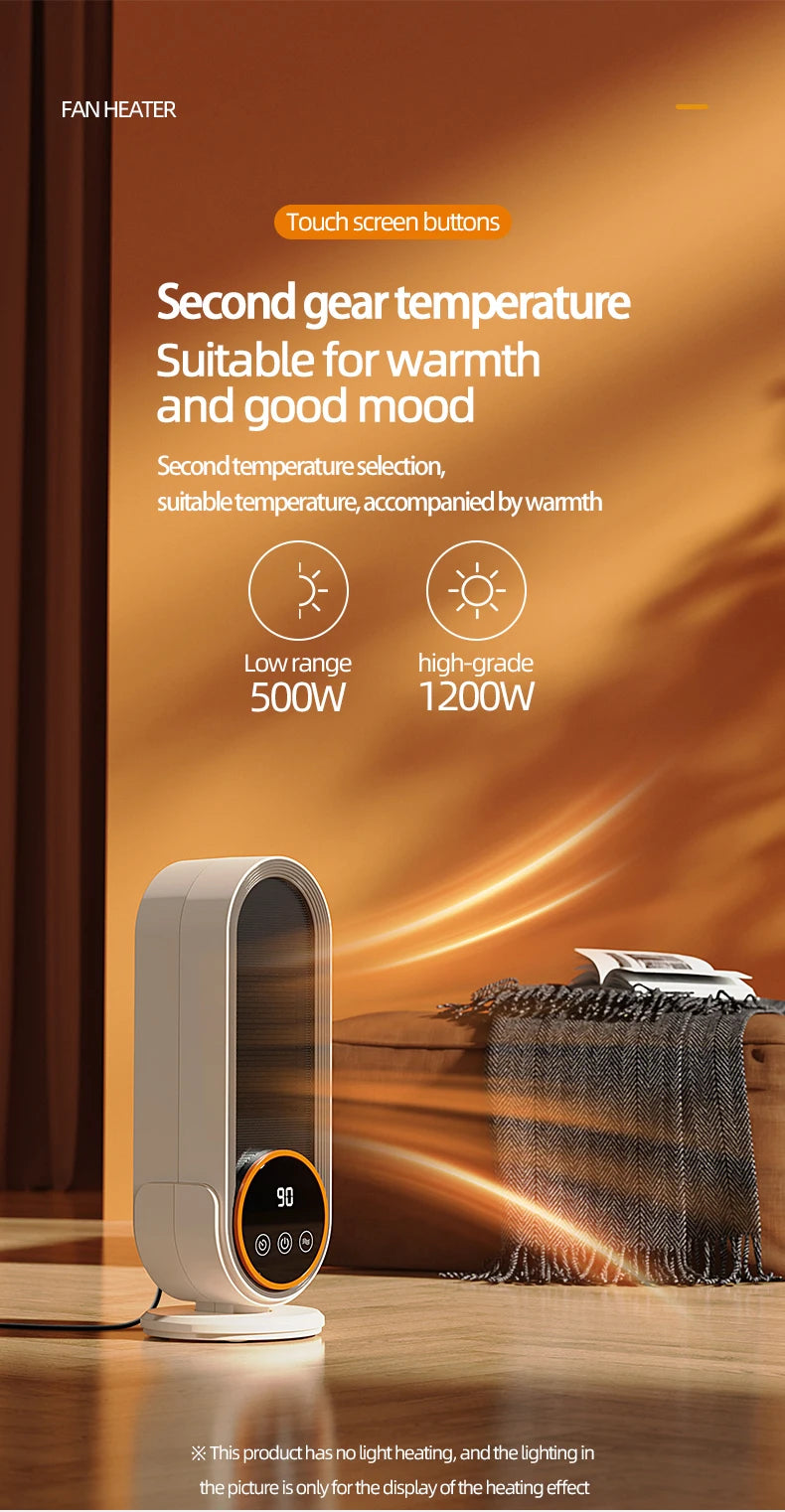 1200W Electric Heater Portable Fan Heaters 220V Room Heater Home Office Desktop Heaters Warmer Machine For Winter Warmer