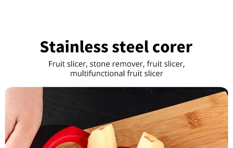 Stainless Steel Apple Slicer & Corer, Super Sharp Apple Cutter Peeler, Multifunctional Kitchen Tool for Fruit Cutting