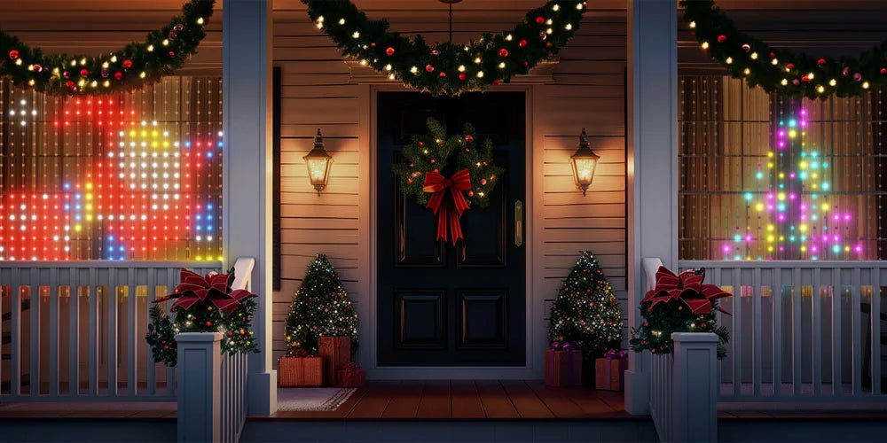 400-800 LED RGB Smart Curtain Lights with Music,App Controls and Remote,LED Party Lights for Christmas and Halloween Decor