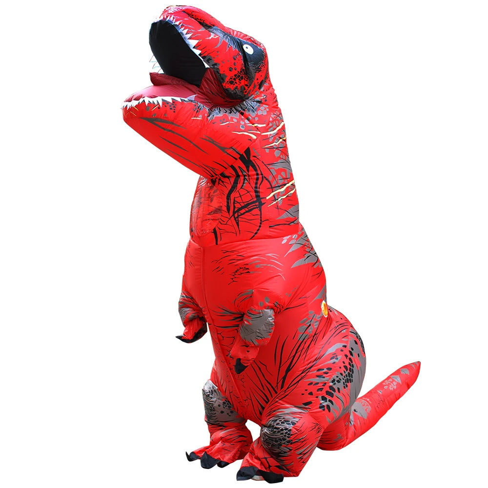 Halloween T-Rex Dinosaur Inflatable Costume Full Body Dinosaur Cosplay Adult Costumes Funny Party Props Christmas Costume Kids