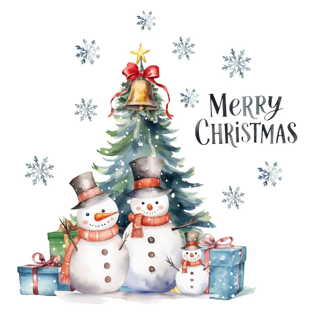 Cartoon Christmas Toilet Stickers Xmas Tree Snowman Santa Claus Stickers Merry Christmas Decor Noel Happy New Year 2026