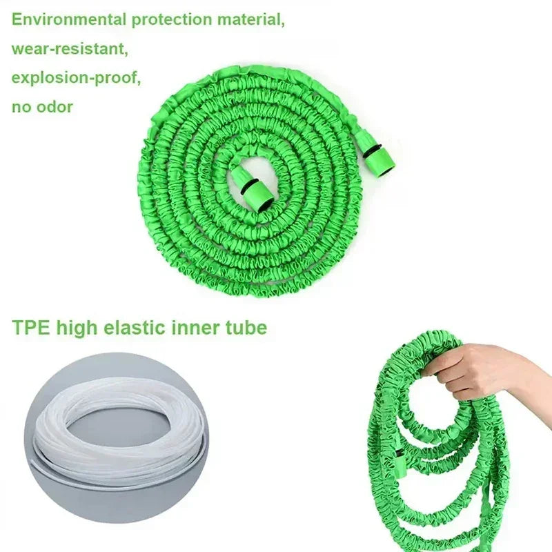 Hose 5m 7.5m 10m 15M Expandable Magic Water  Pipes - Garden Hose with 7 Water Spraying Functions&Water Gun for Home&Car Washing