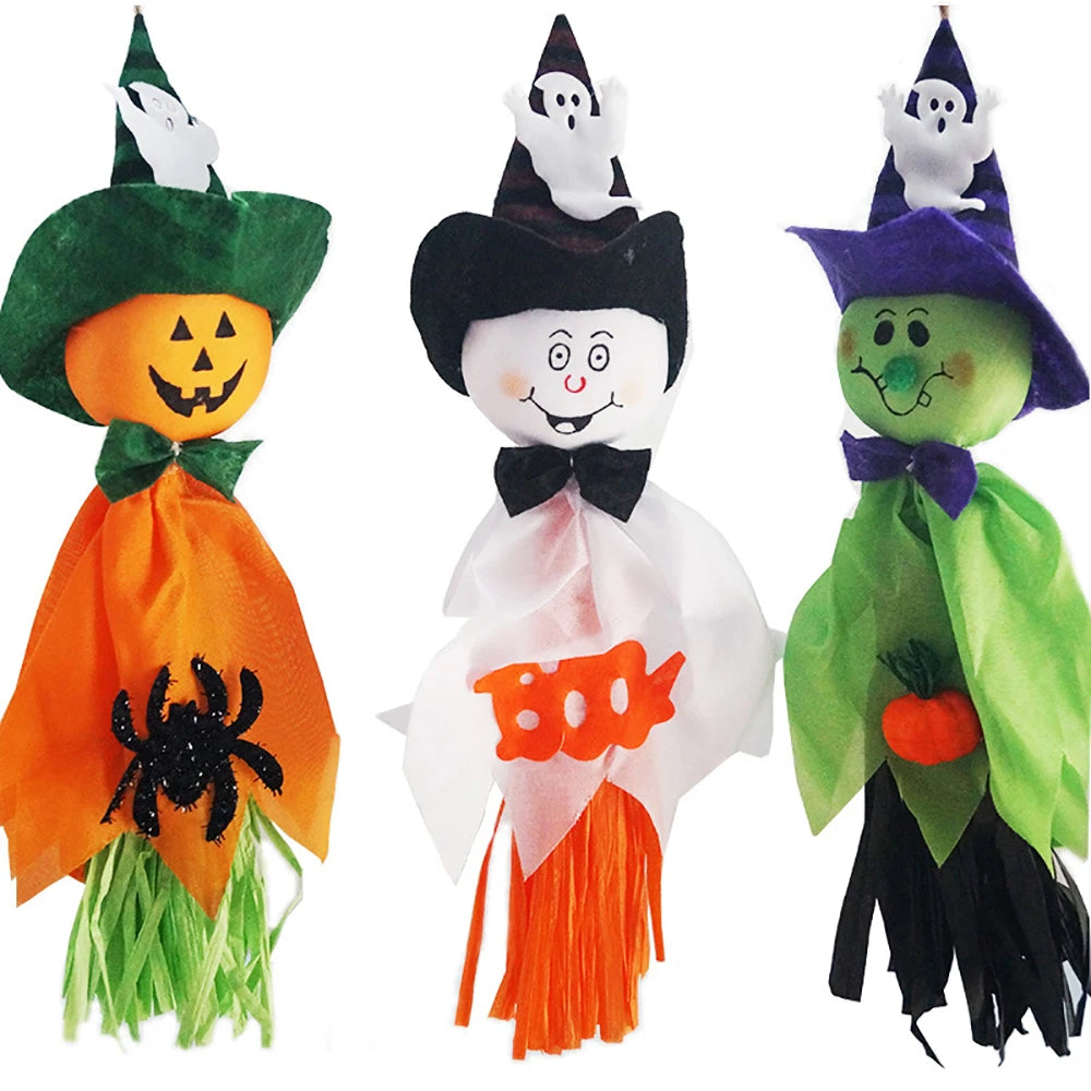 Halloween Ghost Doll Pendant,Halloween Home Haunted House Kindergarten Hanging Decorations Props