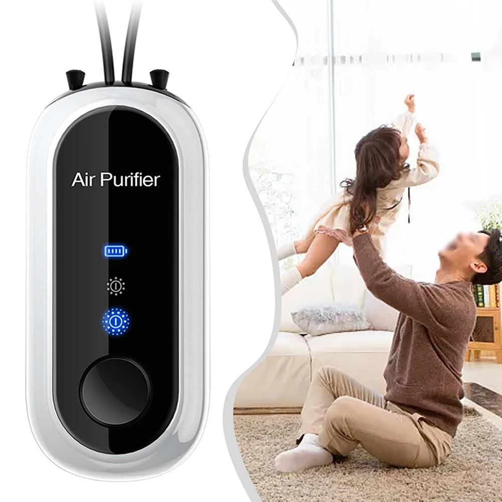 Portable Negative Ion Mini Air Purifier Fresher Hanging Negative Ions Purify Air Machine 780mAh Convenient Purify Air Anywhere