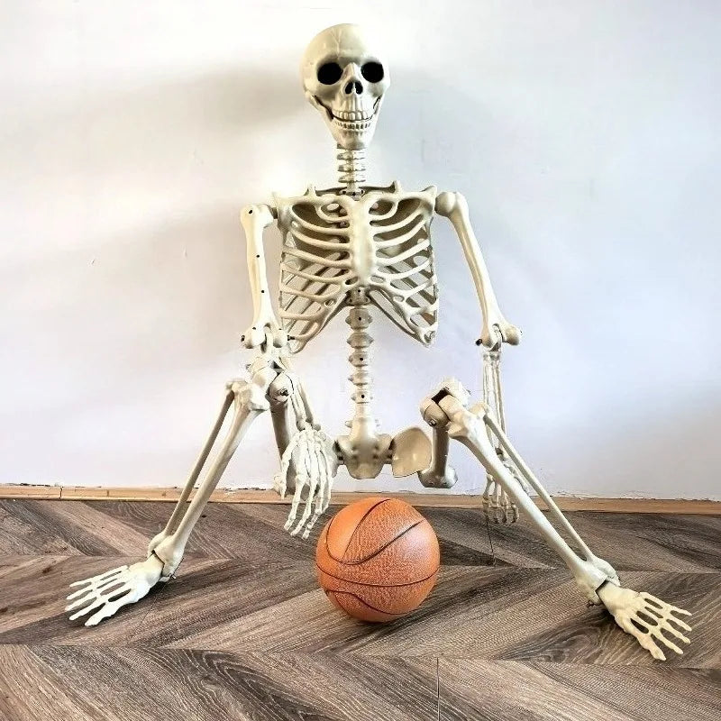 Simulation Skeleton Halloween Decoration 40/60/90/170cm Giant Skeleton Horror Decoration Home Halloween Party Skeleton Ornaments