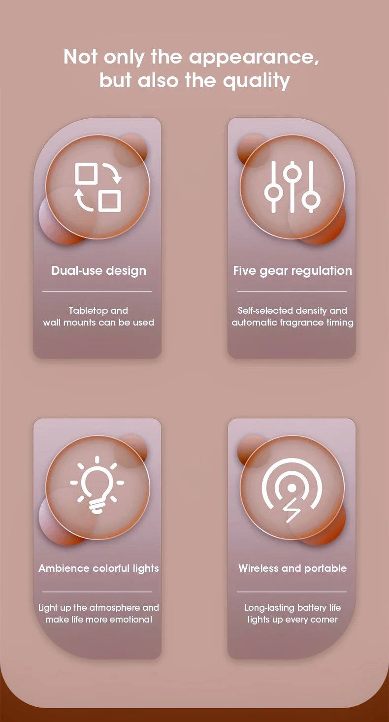 Aromatherapy machine essential oil combination with adjustable five gears, Shangri-La, only the true self, Hilton, car, home