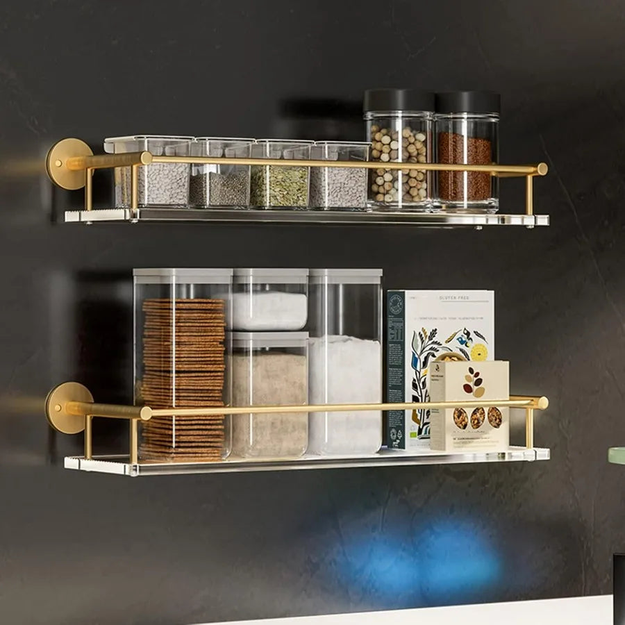 Wall Mounted Shower Caddy with No Drilling Adhesive Bathroom Shelf Organizer for Space Saving Storage in Shower or Toilet Area