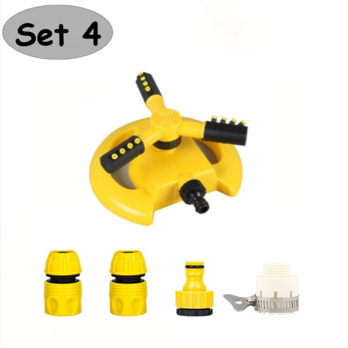 360 Degree Rotating Garden Sprinkler Automatic Lawn Water Sprayer Irrigation System for Yard Coverage Outdoor Plant Care