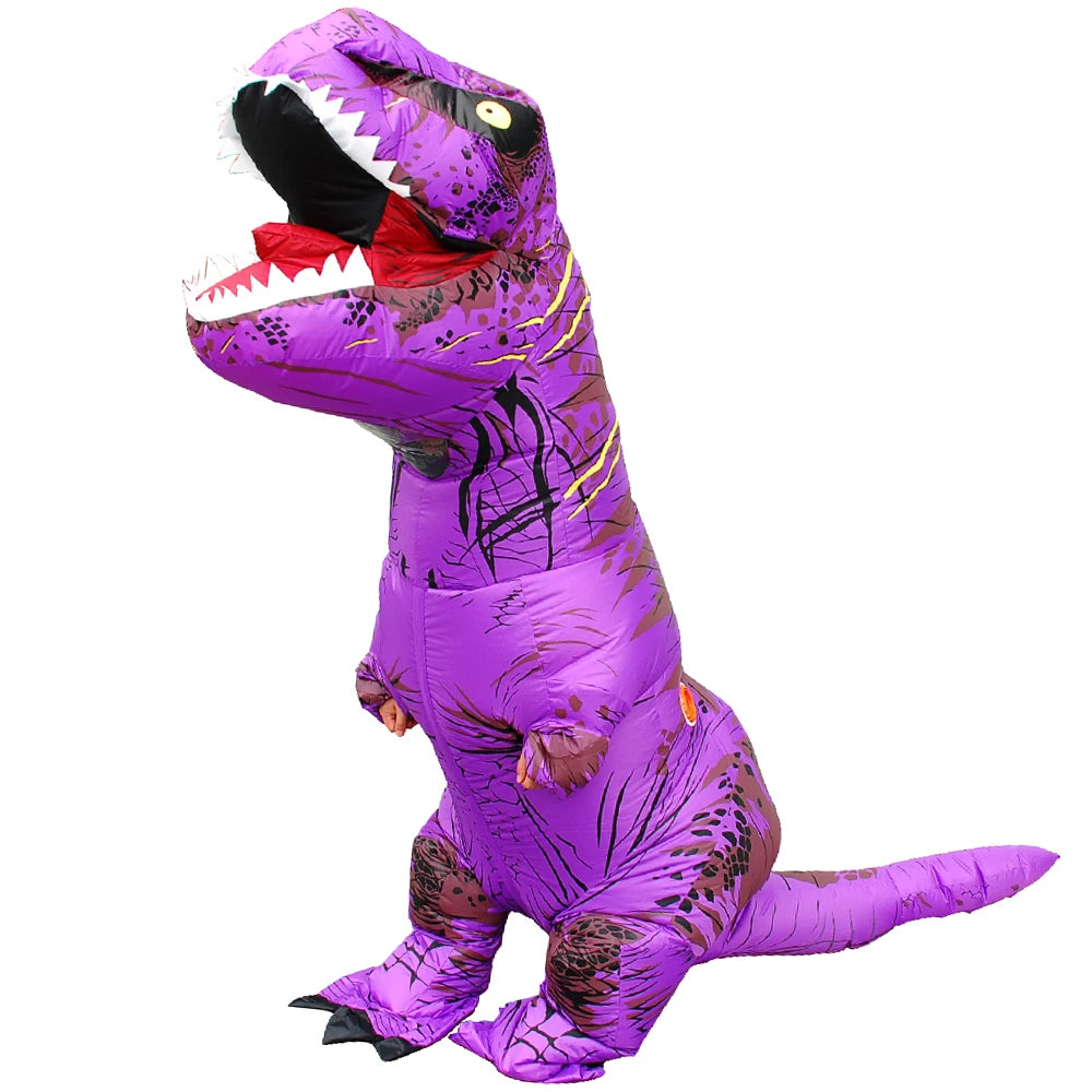 Halloween T-Rex Dinosaur Inflatable Costume Full Body Dinosaur Cosplay Adult Costumes Funny Party Props Christmas Costume Kids