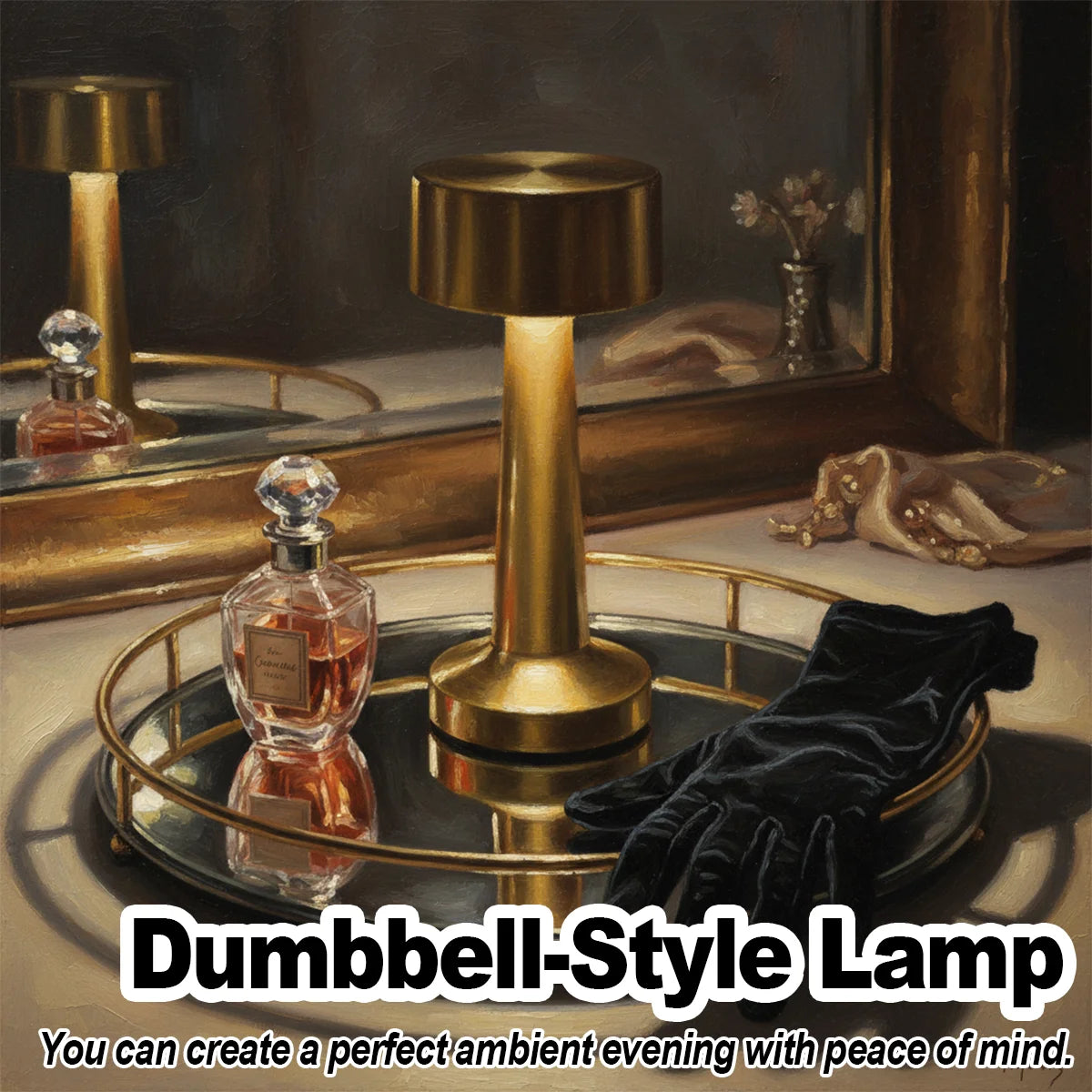 3 Color Led Table Lamp Retro Bedside Lamps Vintage Nordic White Gold For Living Room Decorative Desk Night Dimmable For Bedroom