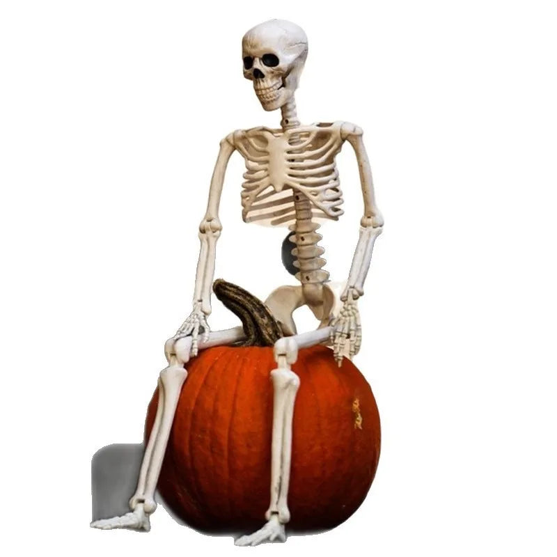 Simulation Skeleton Halloween Decoration 40/60/90/170cm Giant Skeleton Horror Decoration Home Halloween Party Skeleton Ornaments