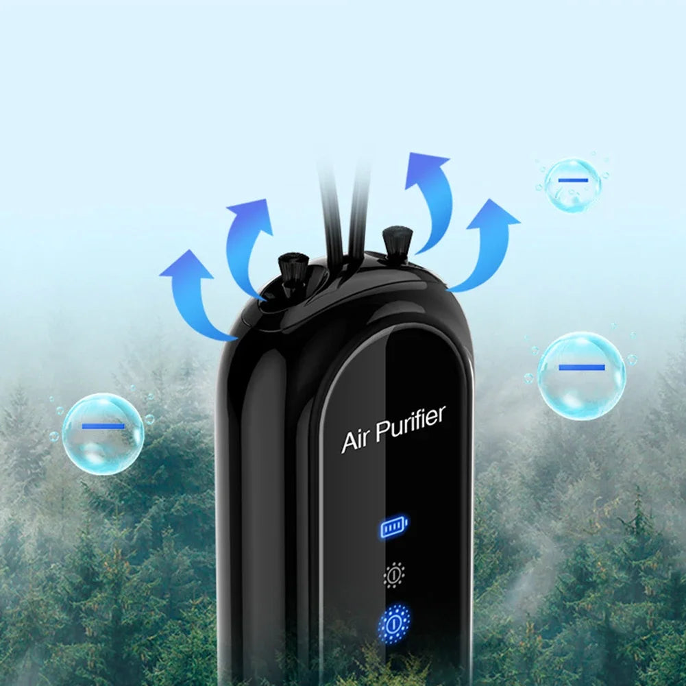Portable Negative Ion Mini Air Purifier Fresher Hanging Negative Ions Purify Air Machine 780mAh Convenient Purify Air Anywhere