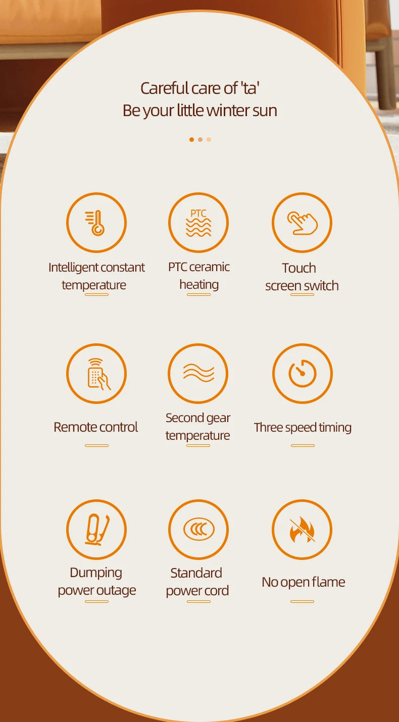 1200W Electric Heater Portable Fan Heaters 220V Room Heater Home Office Desktop Heaters Warmer Machine For Winter Warmer