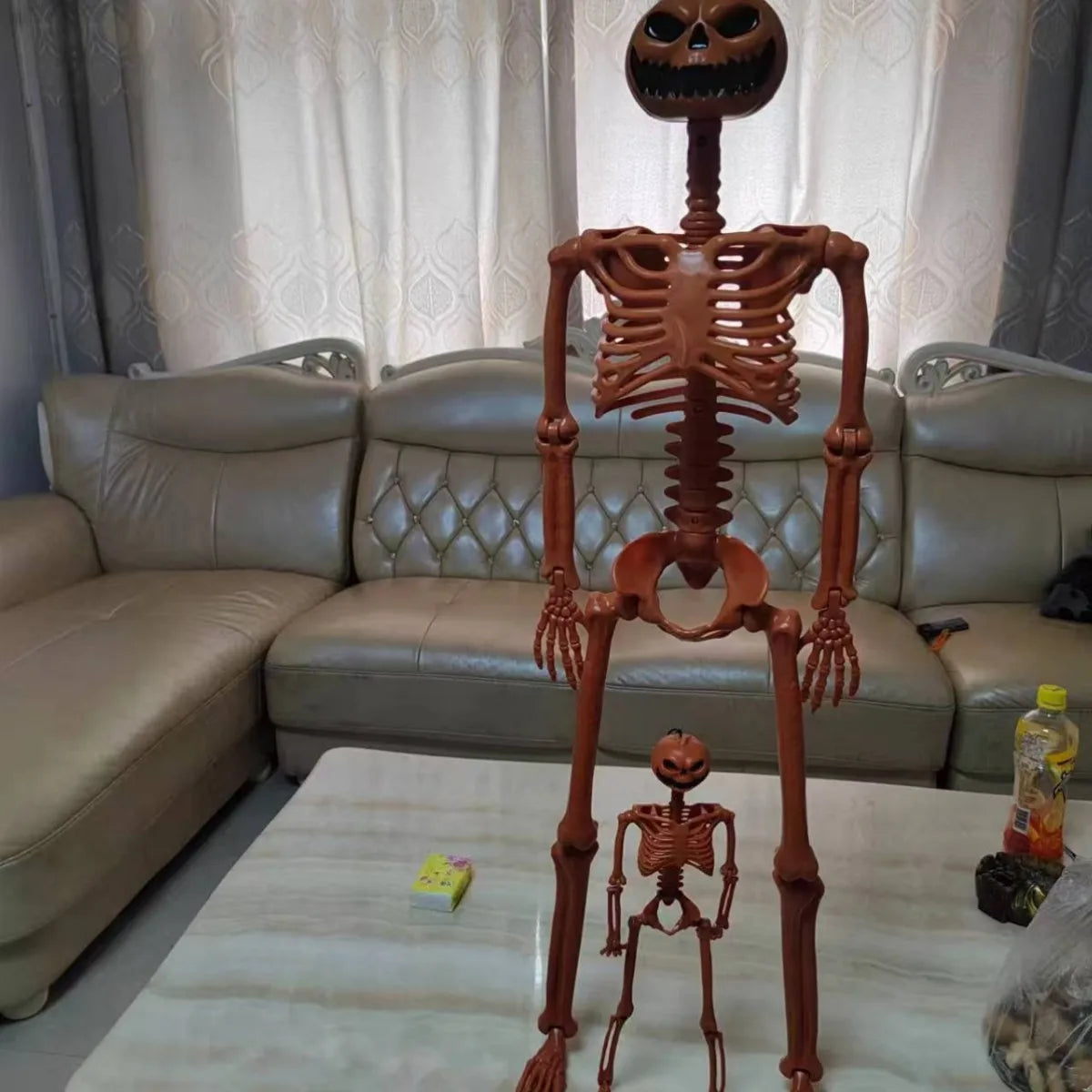 40cm Halloween Human Shape Skeleton,Posable Skeleton,Human Shape Bones,Halloween Herror Decorations,Haunted House Horror Props